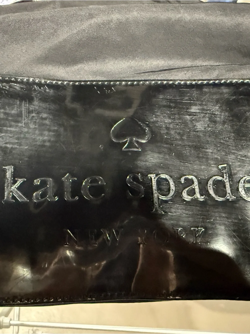 Kate Spade New York Black Nylon Leslie Satchel Bag